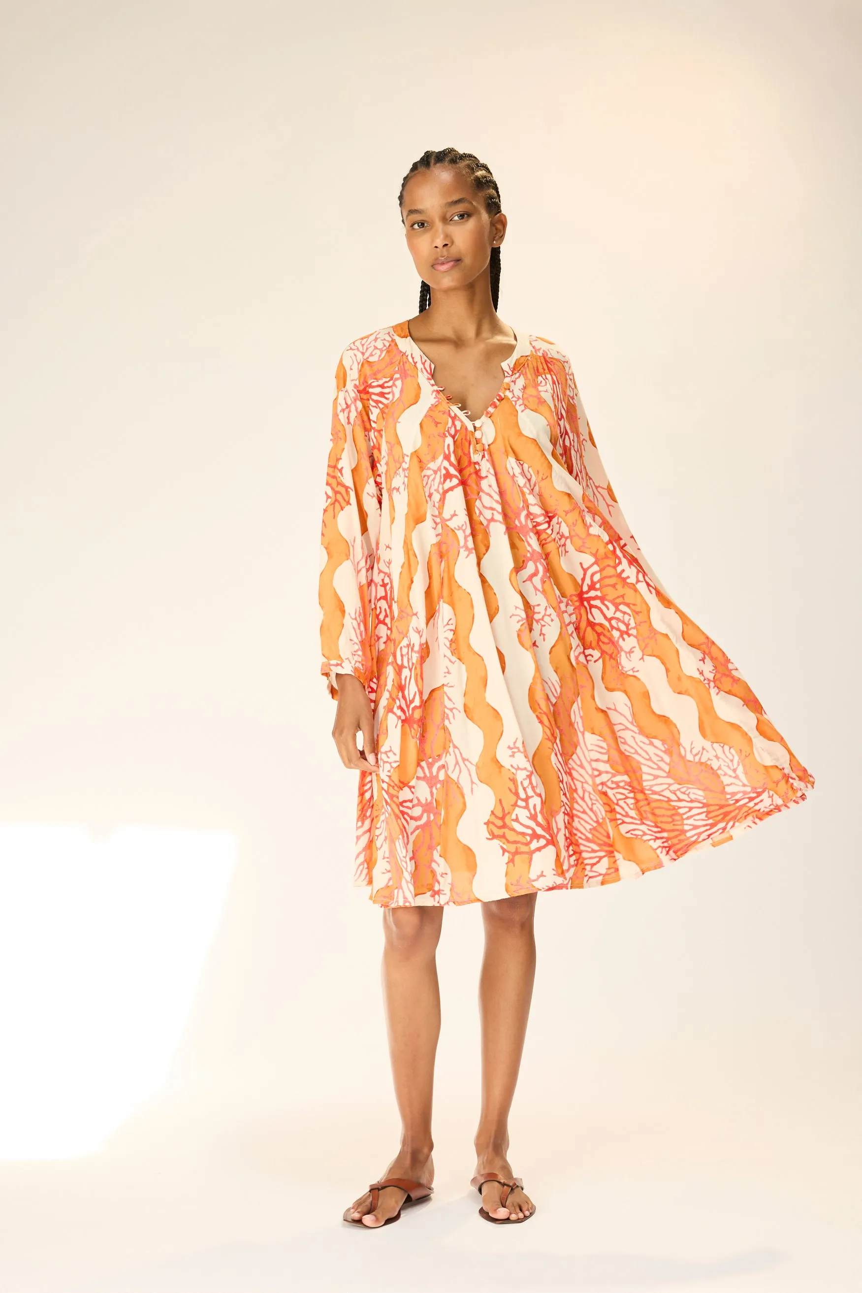 Elasticized Waistband FIORE SHORT DRESS