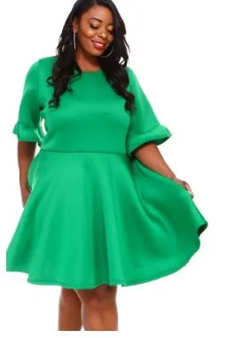 Fit and Flare Midi Dress