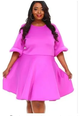 Fit and Flare Midi Dress