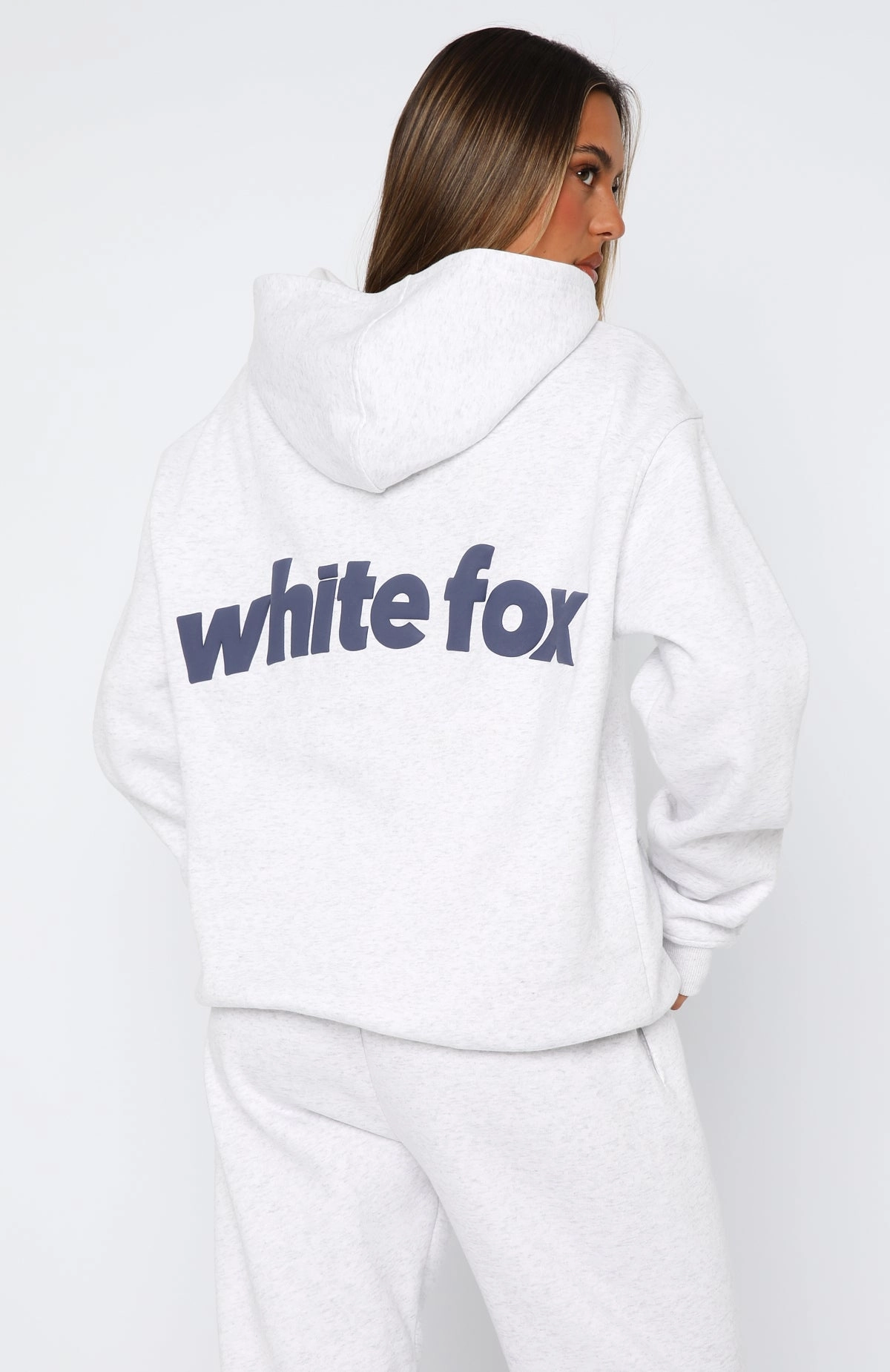 Microfiber Textile From The Archives Freya Oversized Hoodie Grey Marle