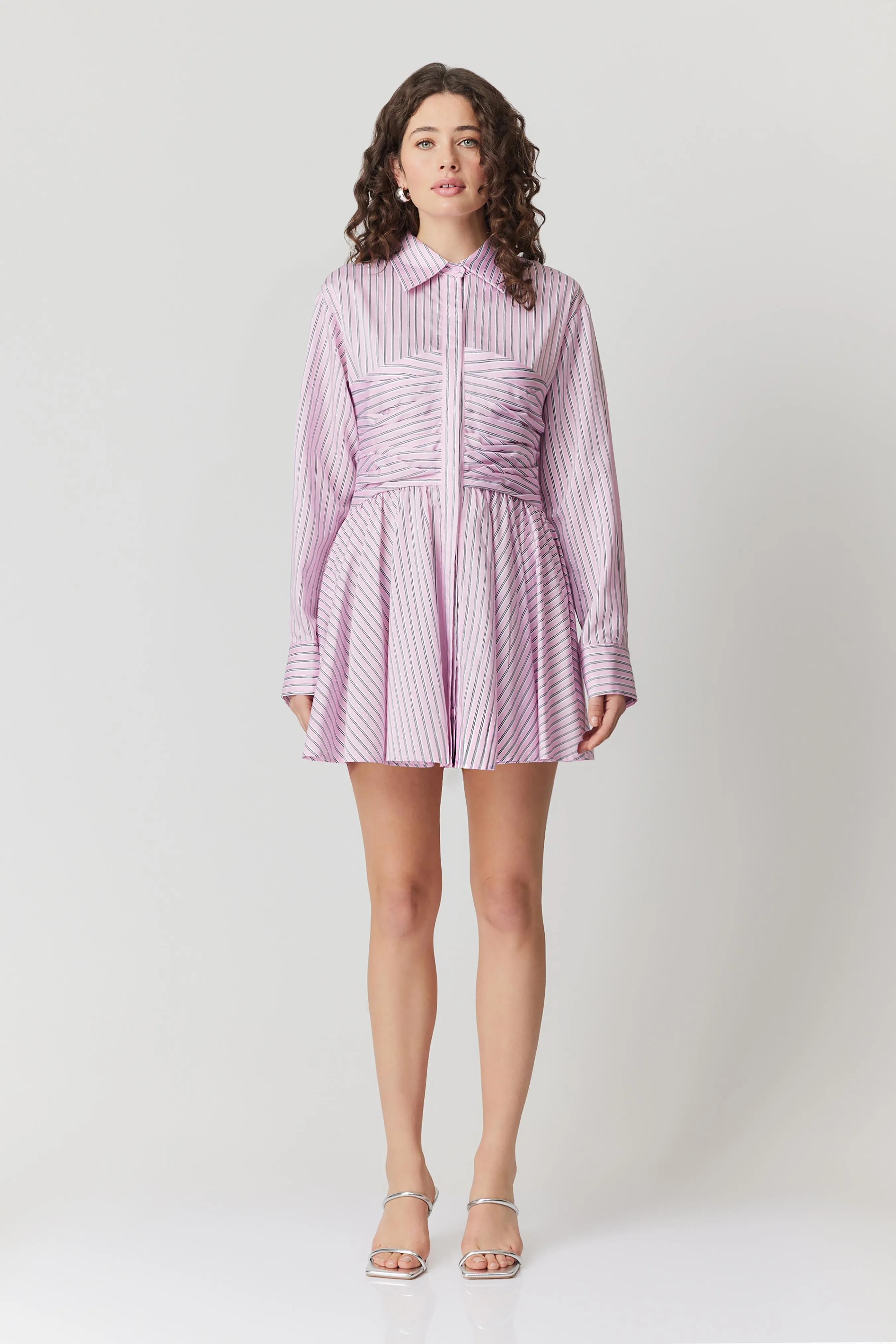 Zoie Mini Shirt Dress NonIrritatingLining Comfort Mode