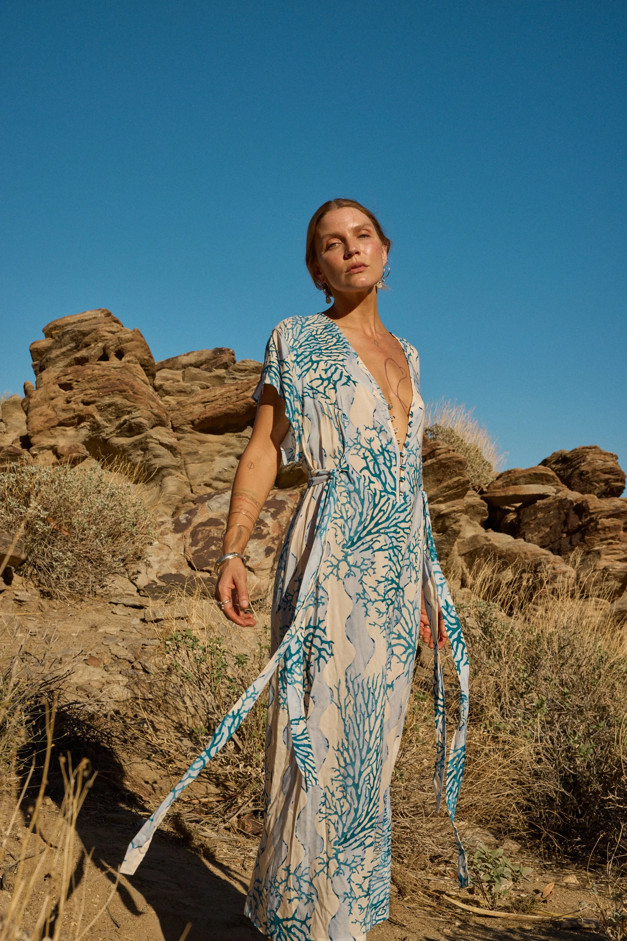 Trendy wrap gown MONICA DRESS