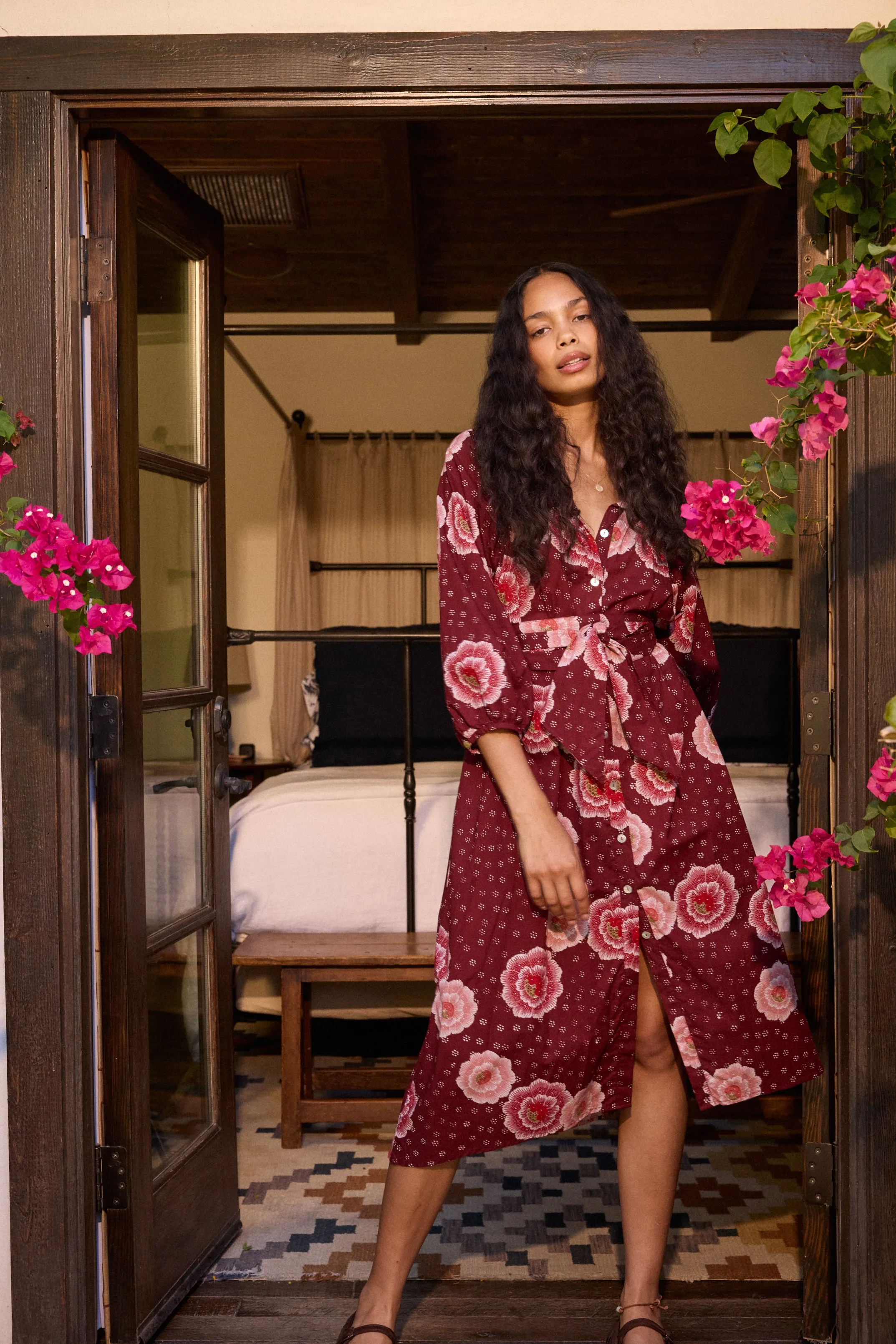 Waist Seam Multi Season ALEX MIDI WITH SASH