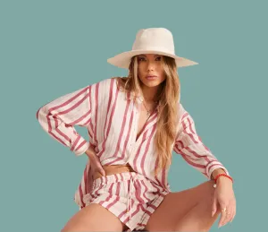 Built In Filter Layer FrictionResistant Fabric Oversized Beach Shirt