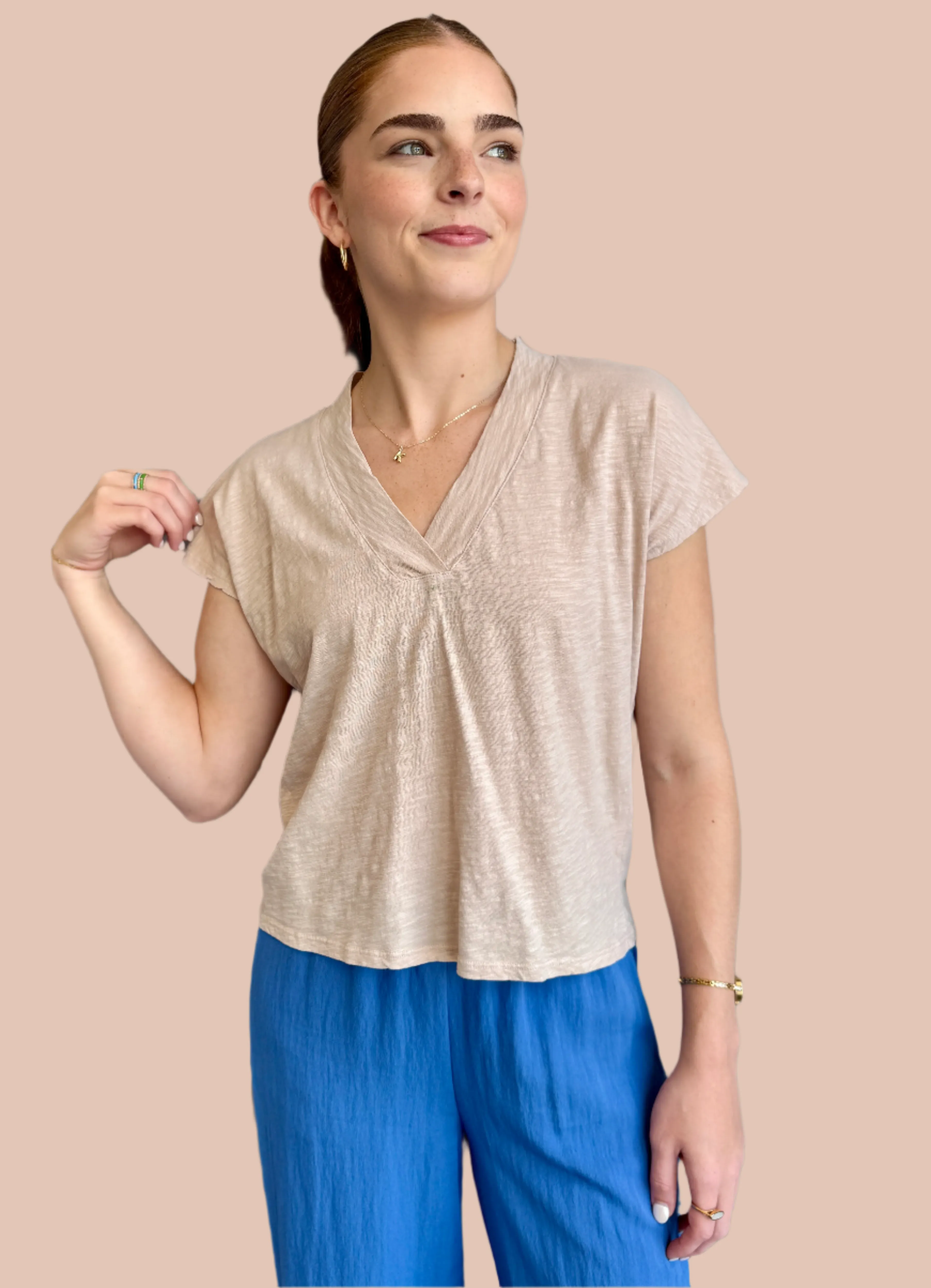 LowProfile Zipper Sleeveless V Tee