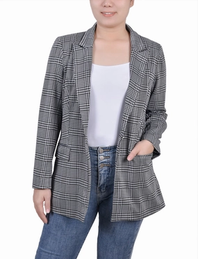 MultiFunctionalDesign Easy Care Material Long Sleeve Ponte Jacket