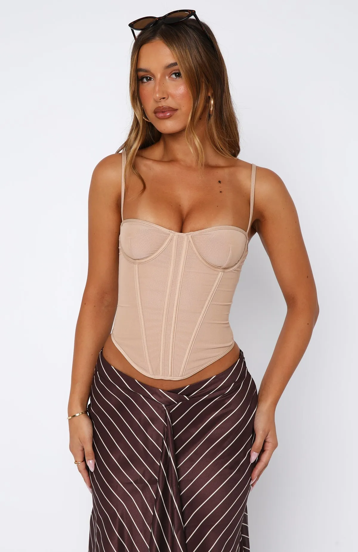 Traitor Bustier Mocha BondedEdges Ultraviolet Protection Fabric