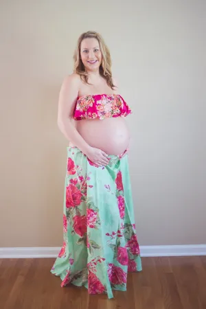 Floral Maternity Skirt