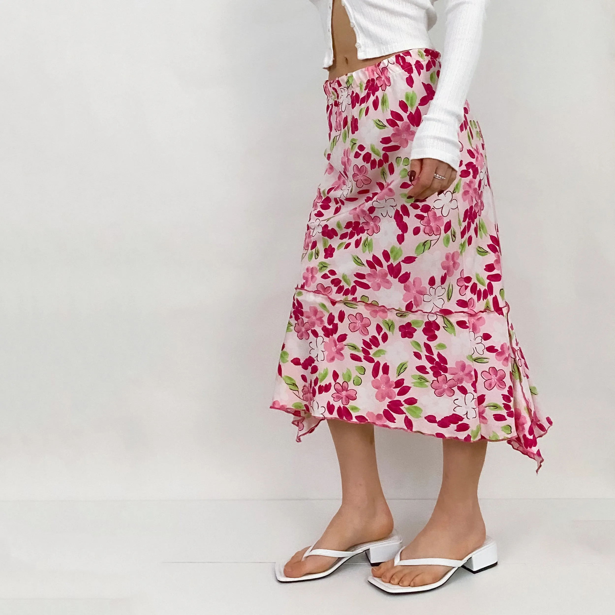 Floral Midi Skirt - Medium
