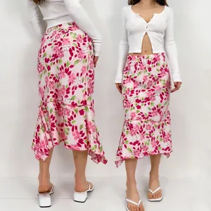 Floral Midi Skirt - Medium