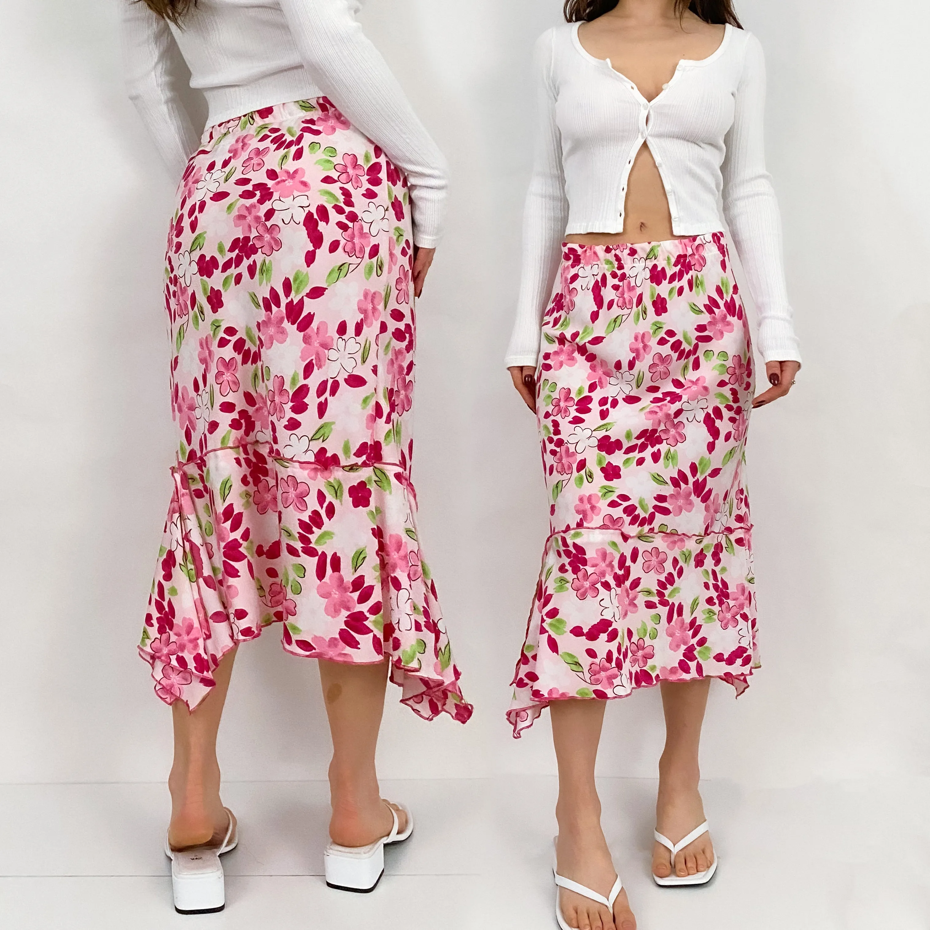 Floral Midi Skirt - Medium