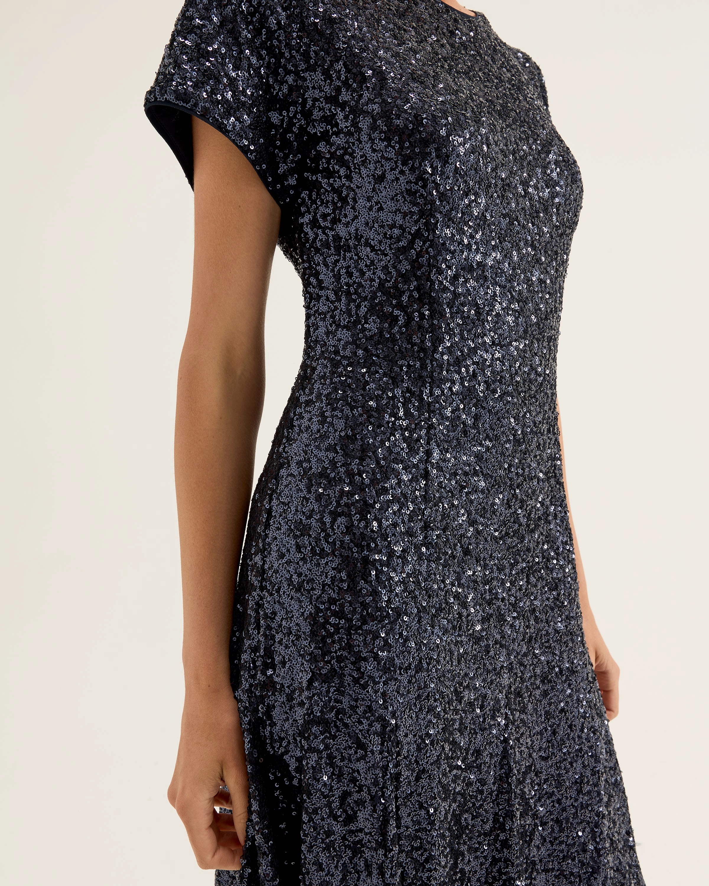 Breathable Feel Chilly Comfort Sequin Mini Dress