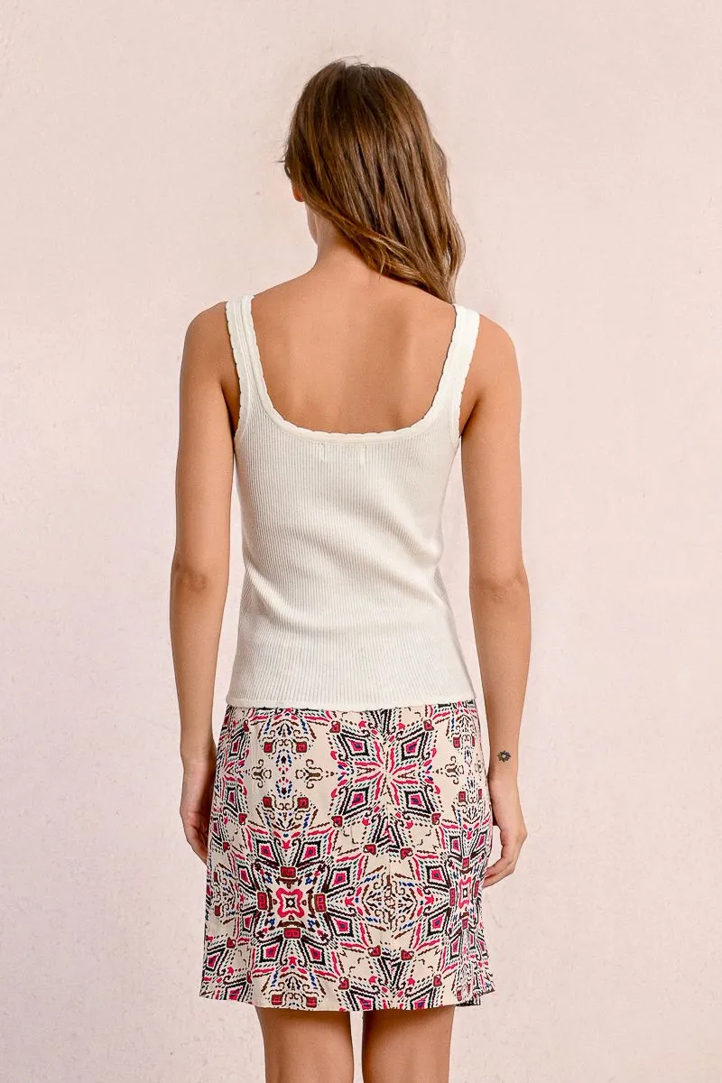 Knitted Tank Top Flatlock Seam Technique