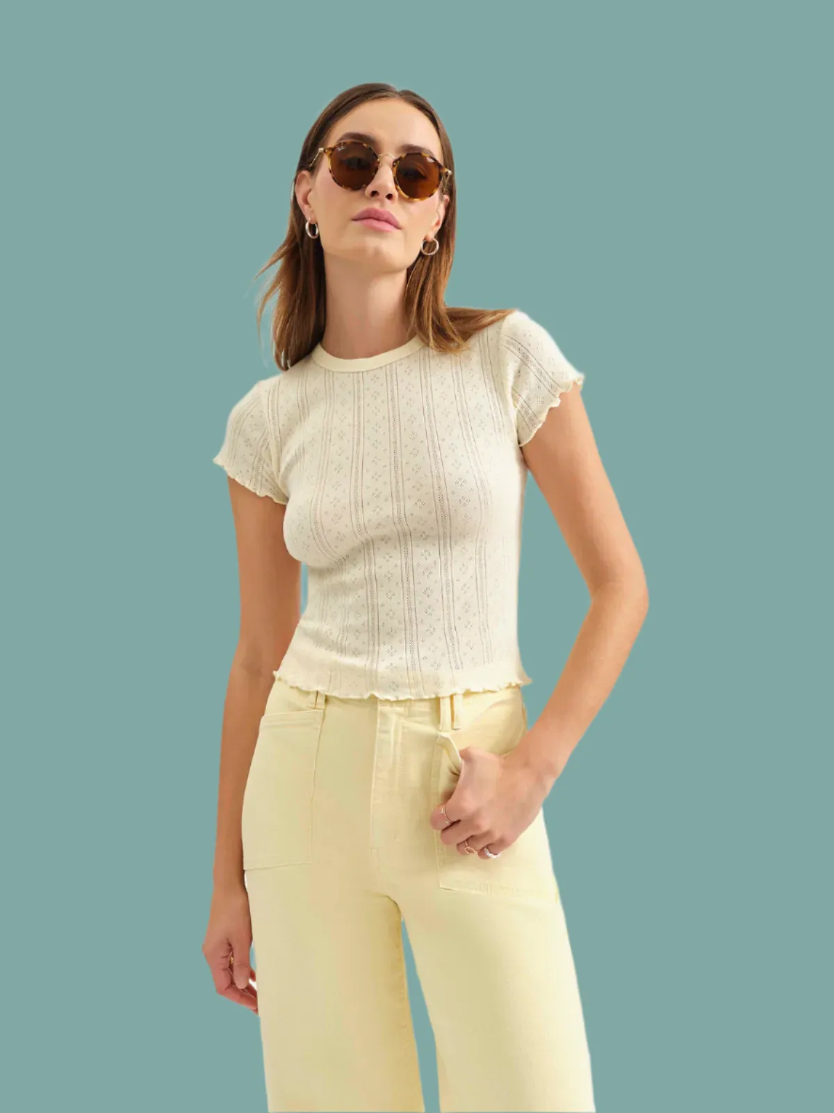 Lily Baby Tee - Zest Printed Blouse