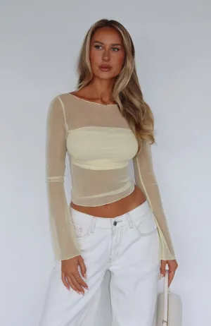 Classic Hoodie True To Form Long Sleeve Top Lemon