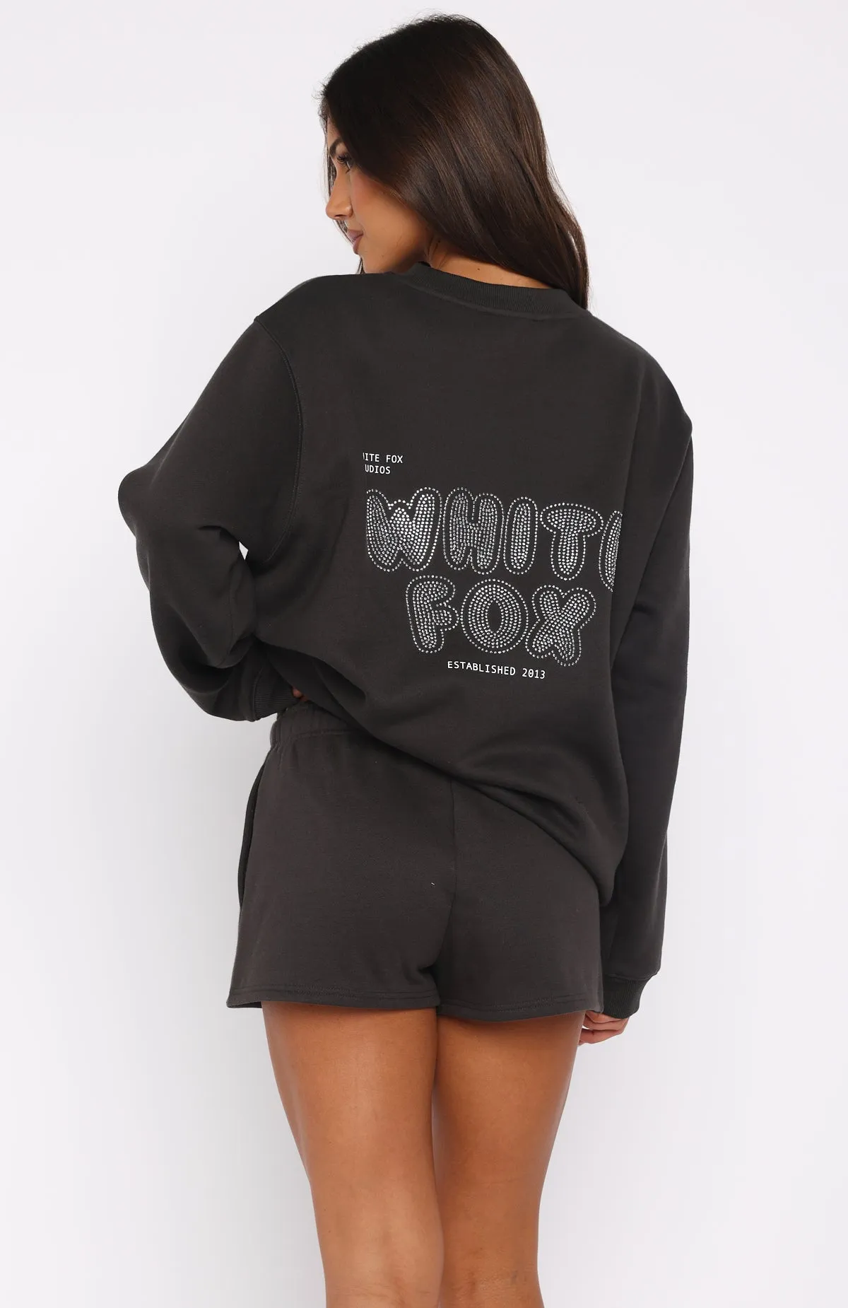 Forever Is Ours Oversized Sweater Charcoal Sleek Surface Essential Comfort