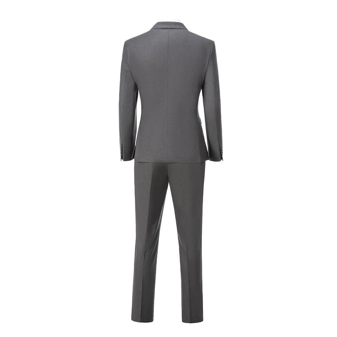 Formal 2 Pieces Mens Suit Flat Peak Lapel Double Breasted Tuxedos For Wedding (Blazer Pants)