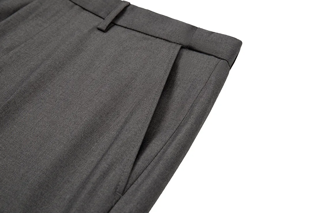 Formal 2 Pieces Mens Suit Flat Peak Lapel Double Breasted Tuxedos For Wedding (Blazer Pants)
