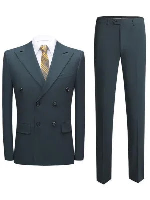 Formal Double Breasted Two piece Men's Suit