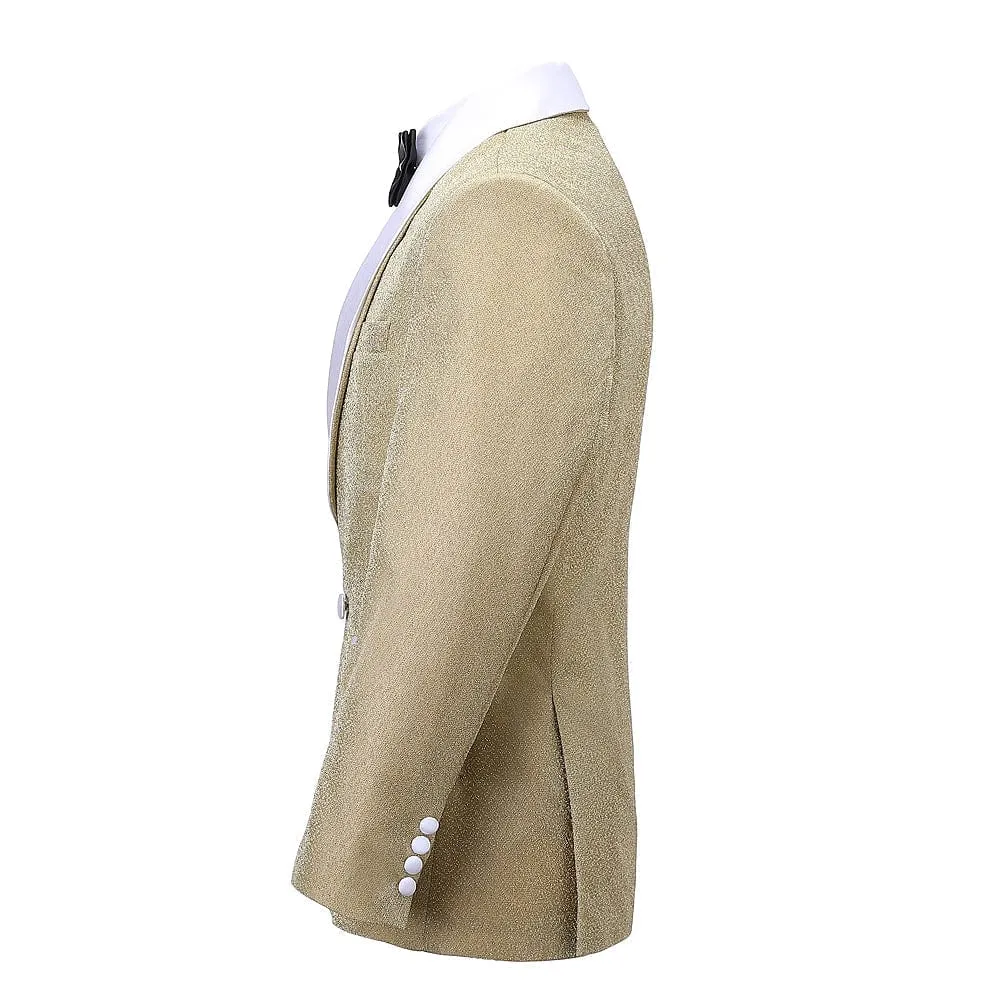 Formal Men's Suit Double Breasted Peak lapel 2 Piece Business Tuxedos (Blazer Pants)