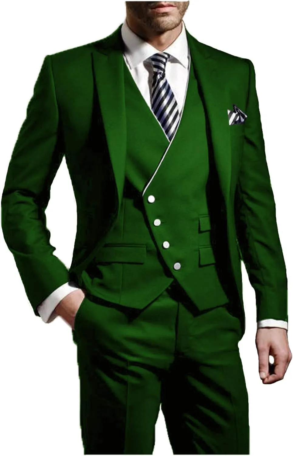 Formal Suits for Men Wedding Slim Fit 3 Piece Mens Prom Suits Jackets Tuxedo Set for Party JXZ012