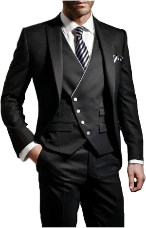 Formal Suits for Men Wedding Slim Fit 3 Piece Mens Prom Suits Jackets Tuxedo Set for Party JXZ012