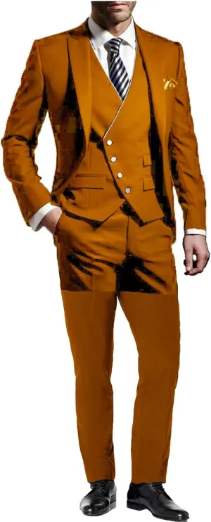 Formal Suits for Men Wedding Slim Fit 3 Piece Mens Prom Suits Jackets Tuxedo Set for Party JXZ012