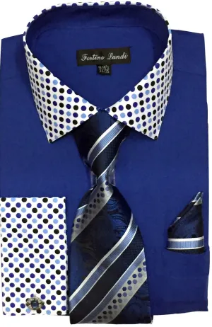 Fortino Landi Shirt FL630-Royal Blue