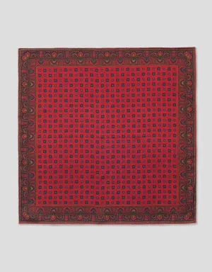 FOULARD POCKET SQUARE - RED