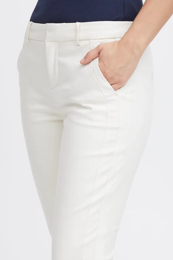 FRANSA<BR>
Tessa Vita Trouser<BR>
Navy, Cream<BR>