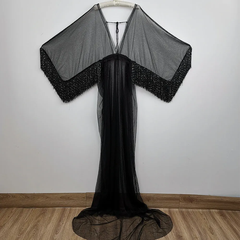 Frederica Black Tulle Gown