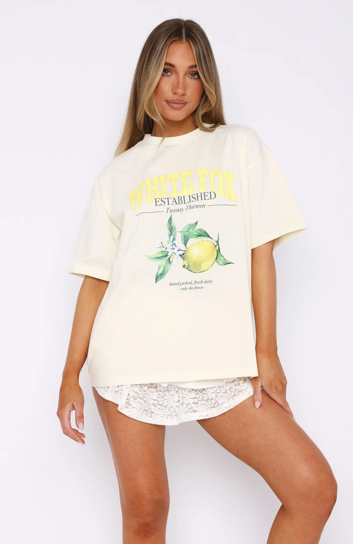 Fresh Daily Oversized Tee Off White Retro Style ReinforcedEdges