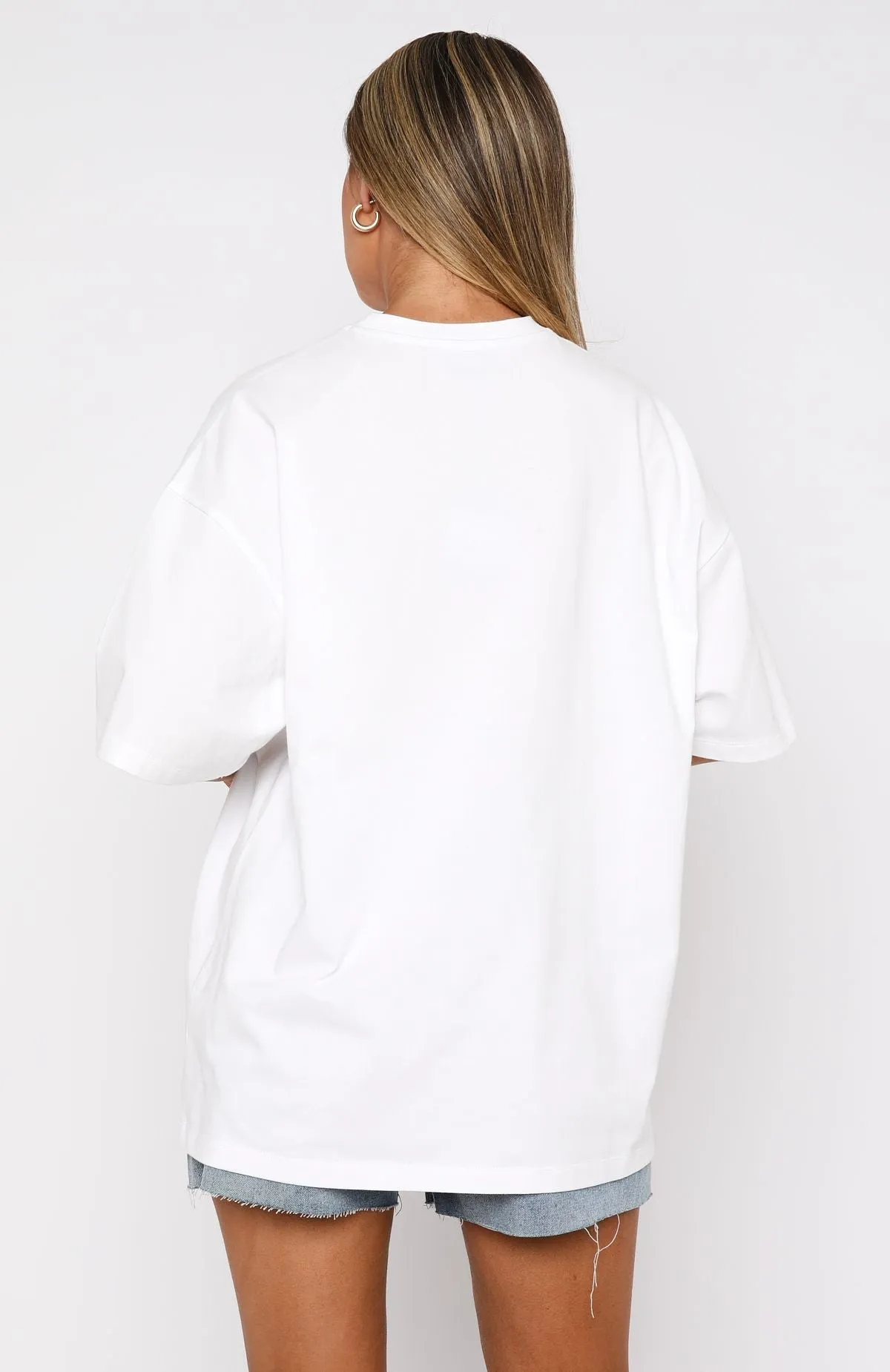 Hear The Ocean Oversized Tee White Hydrophobic Surface Treatment Layered Ventilation Zones