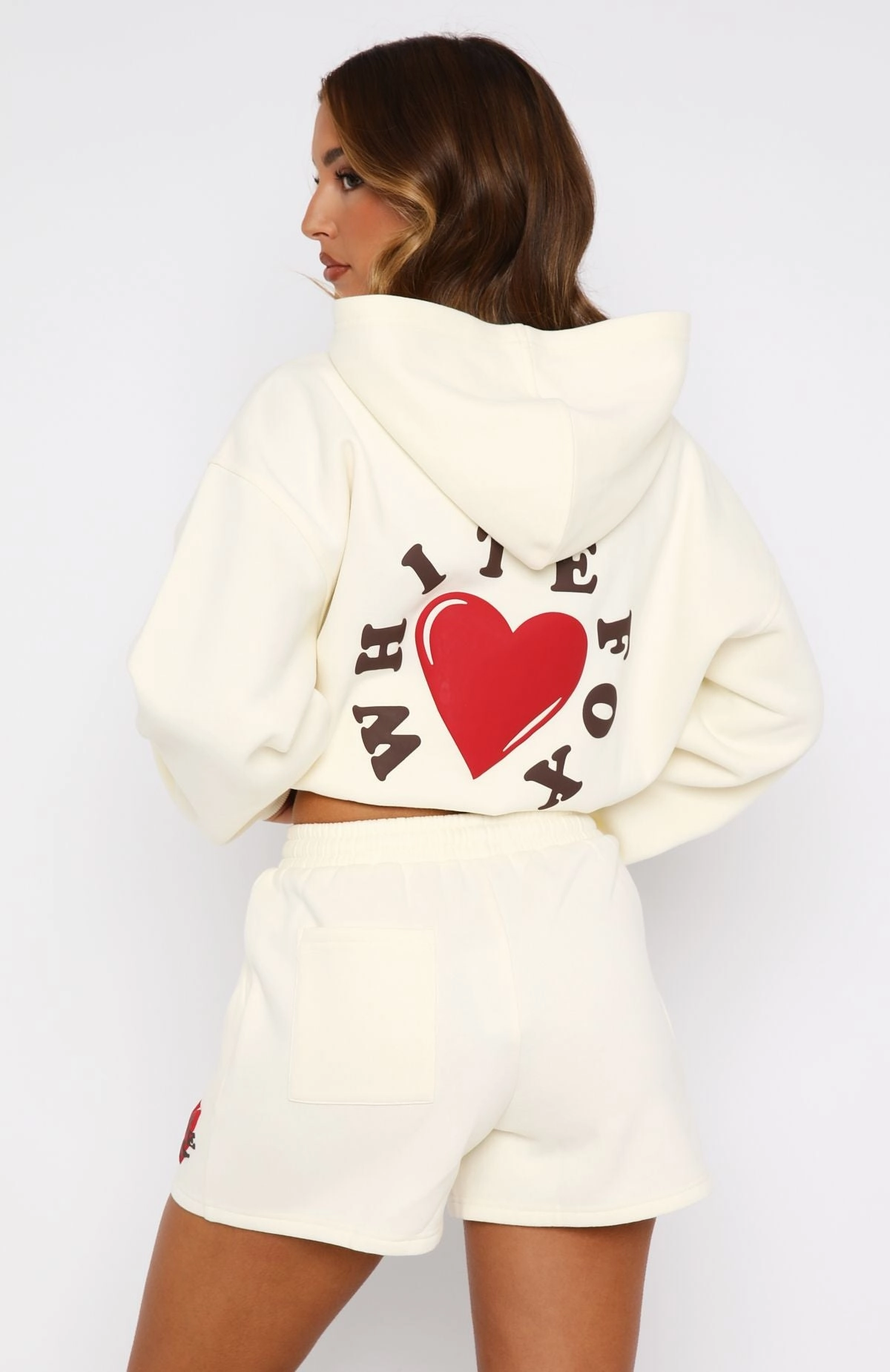 We Don't Talk Anymore Lounge Shorts Cream Sweat Wicking Lining