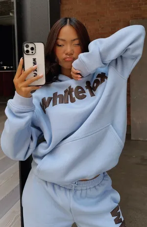 Cozy Fleece From The Archives Allora Oversized Hoodie Blue