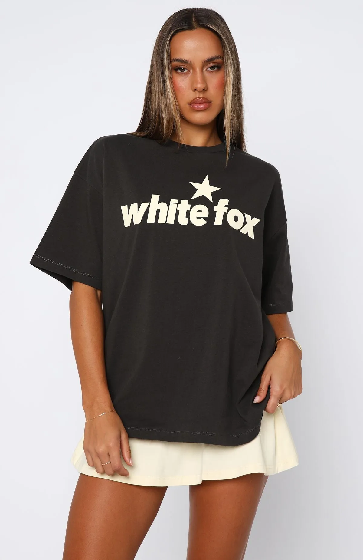 Breathable Liner Integration From The Archives Charli Oversized Tee Charcoal