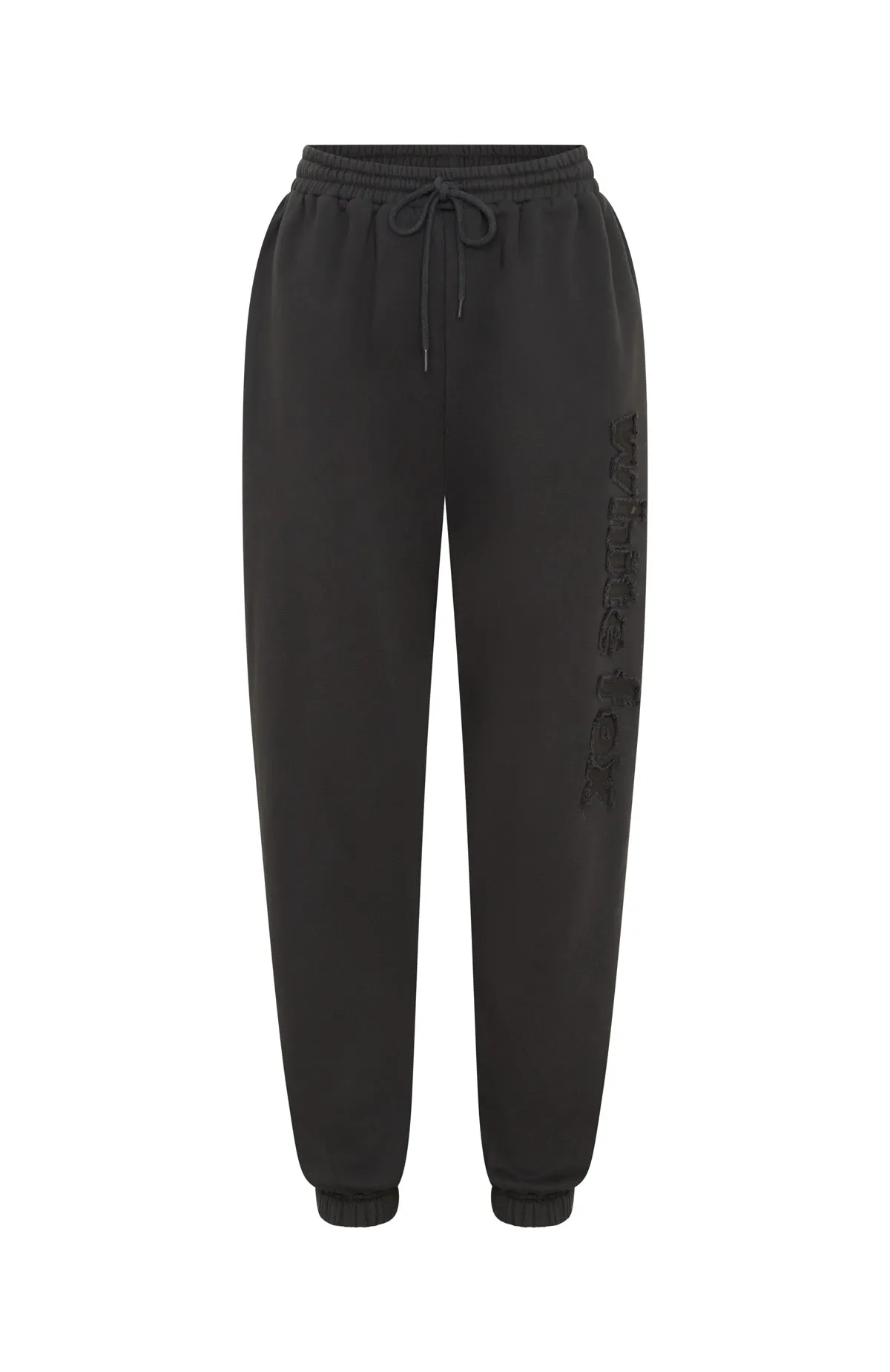 From The Archives Lexi Sweatpants Charcoal WrinkleResistant Knit HighElasticity Fabric