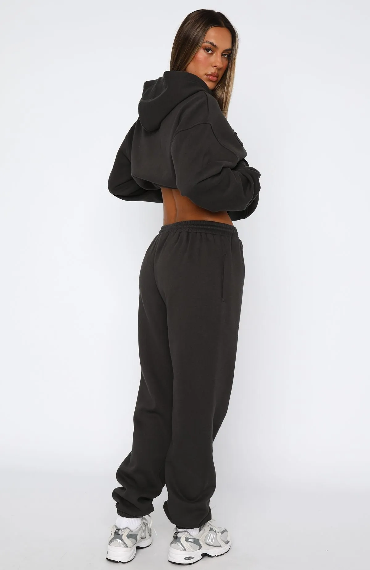 Wardrobe Must machine washable material From The Archives Lexi Sweatpants Charcoal