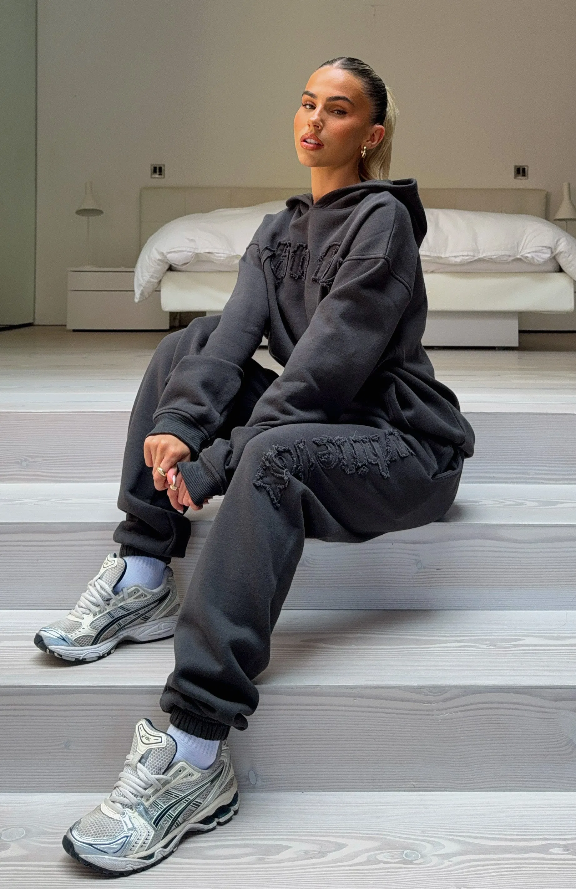 From The Archives Lexi Sweatpants Charcoal StretchRecovery Yarn