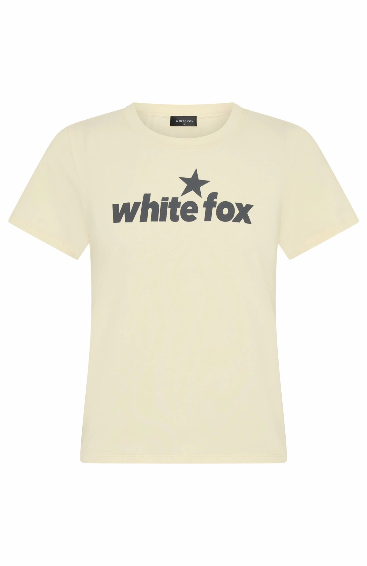 From The Archives Charli Relaxed Baby Tee Lemon Compression Knit Support FadeResistant Dye