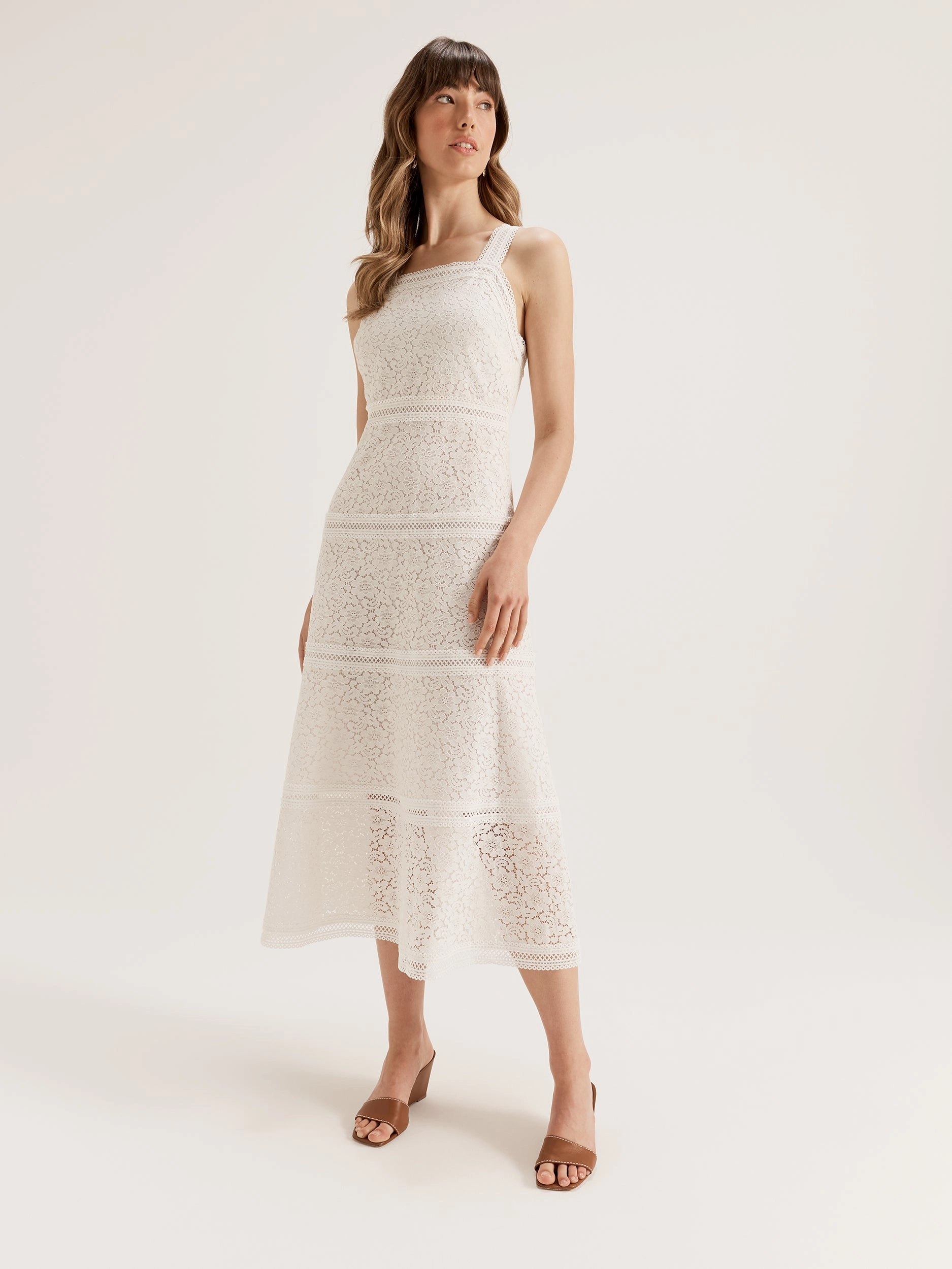 Rumba Lace Midi Dress Casual Motion