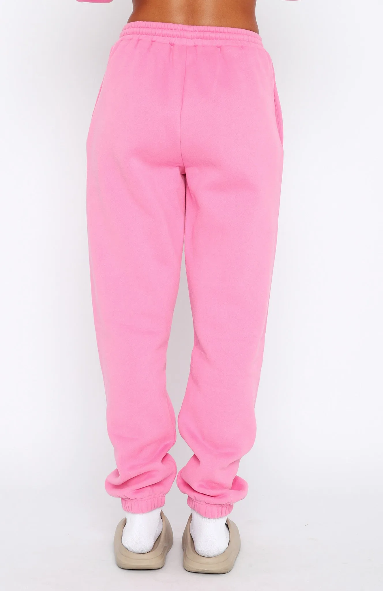 Simple Layered Future Forward Sweatpants Candy Pink
