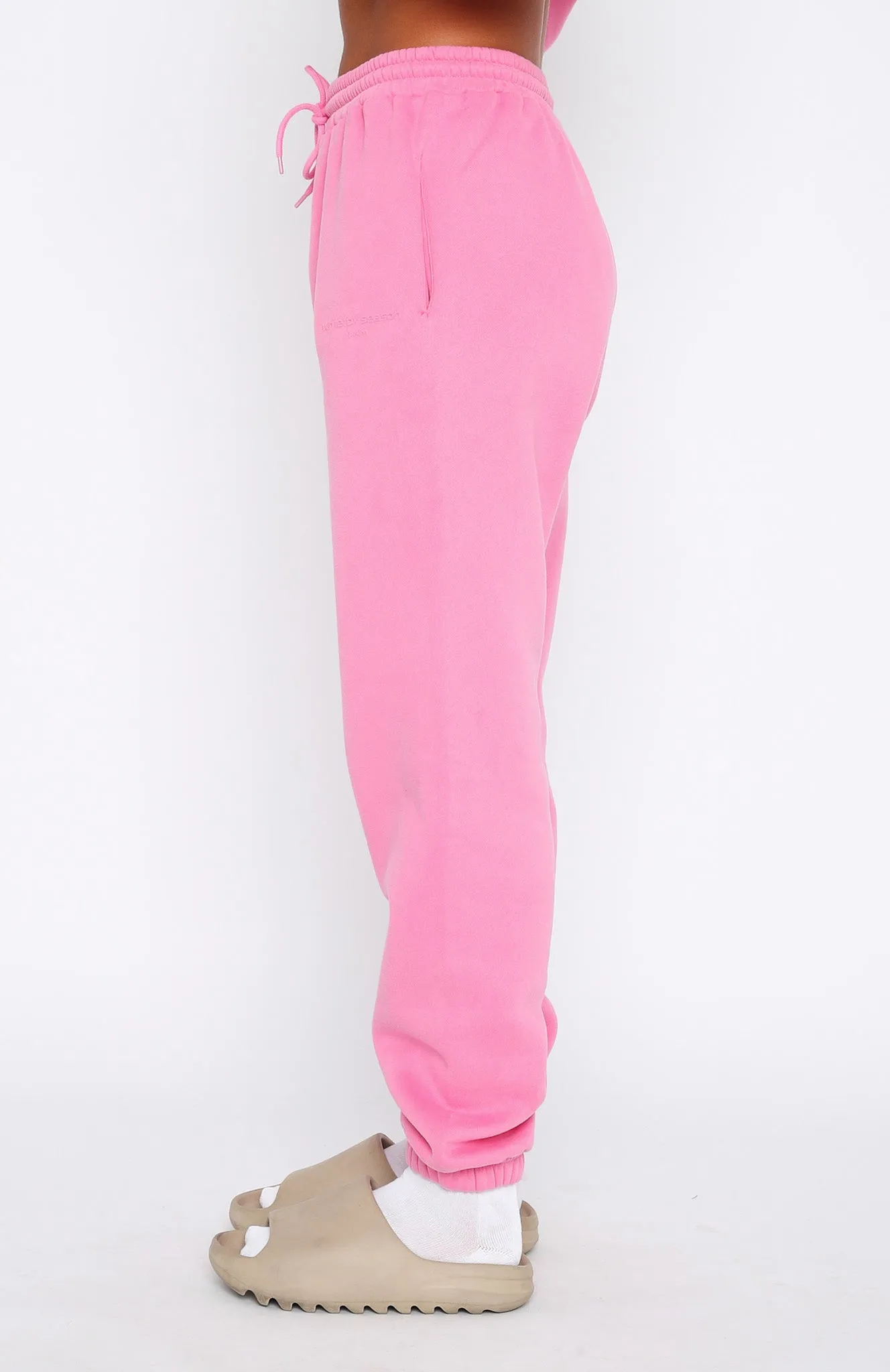 Future Forward Sweatpants Candy Pink Layered Look Cozy Design