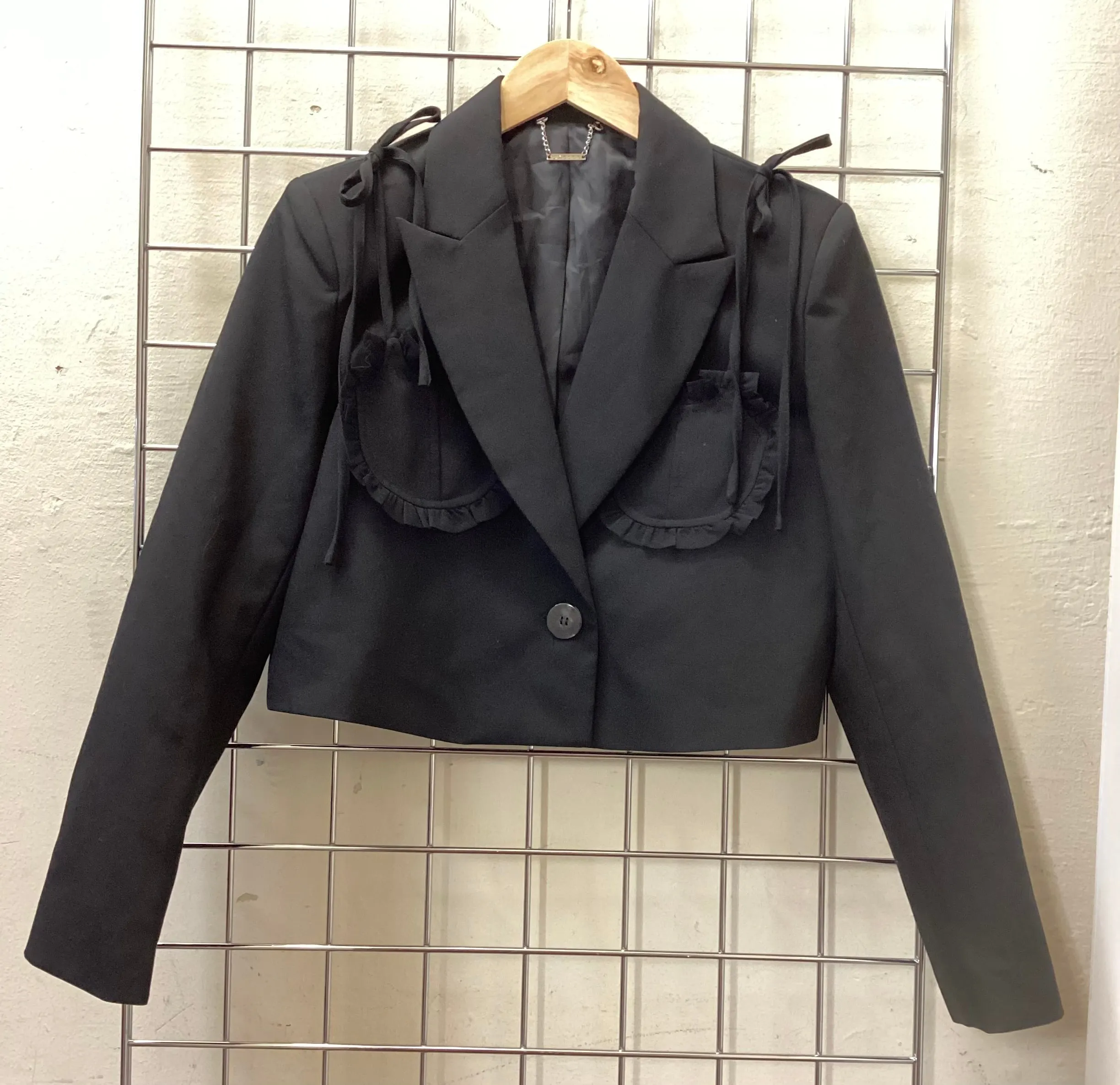Gaëlle Black Mini Blazer size S