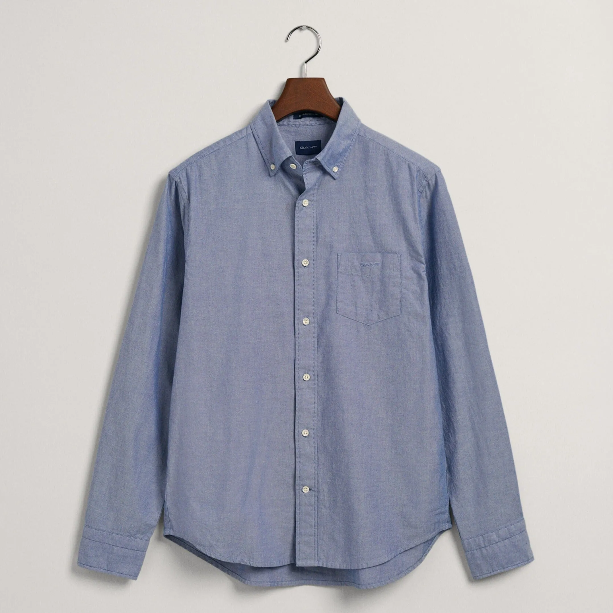 GANT Regular Fit Archive Oxford Stripe Short in College Blue