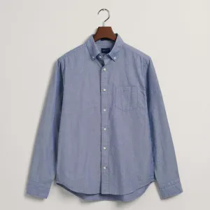 GANT Regular Fit Archive Oxford Stripe Short in College Blue
