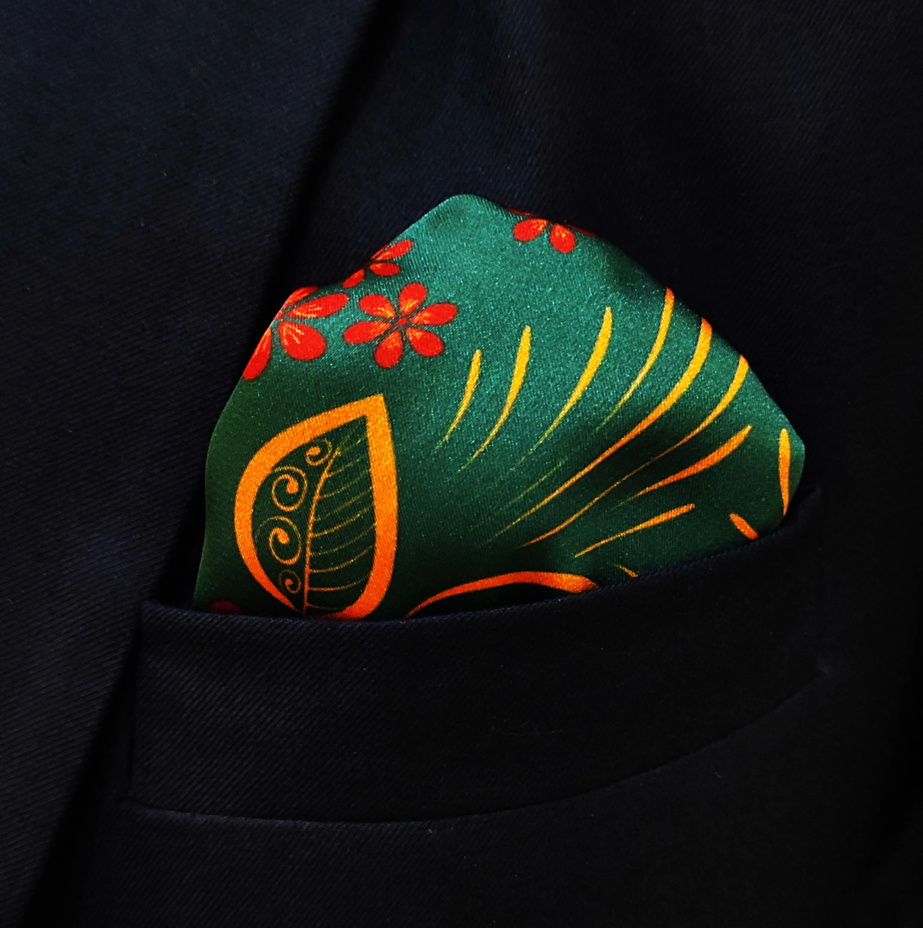 Garden of Eve Silk Pocket Square