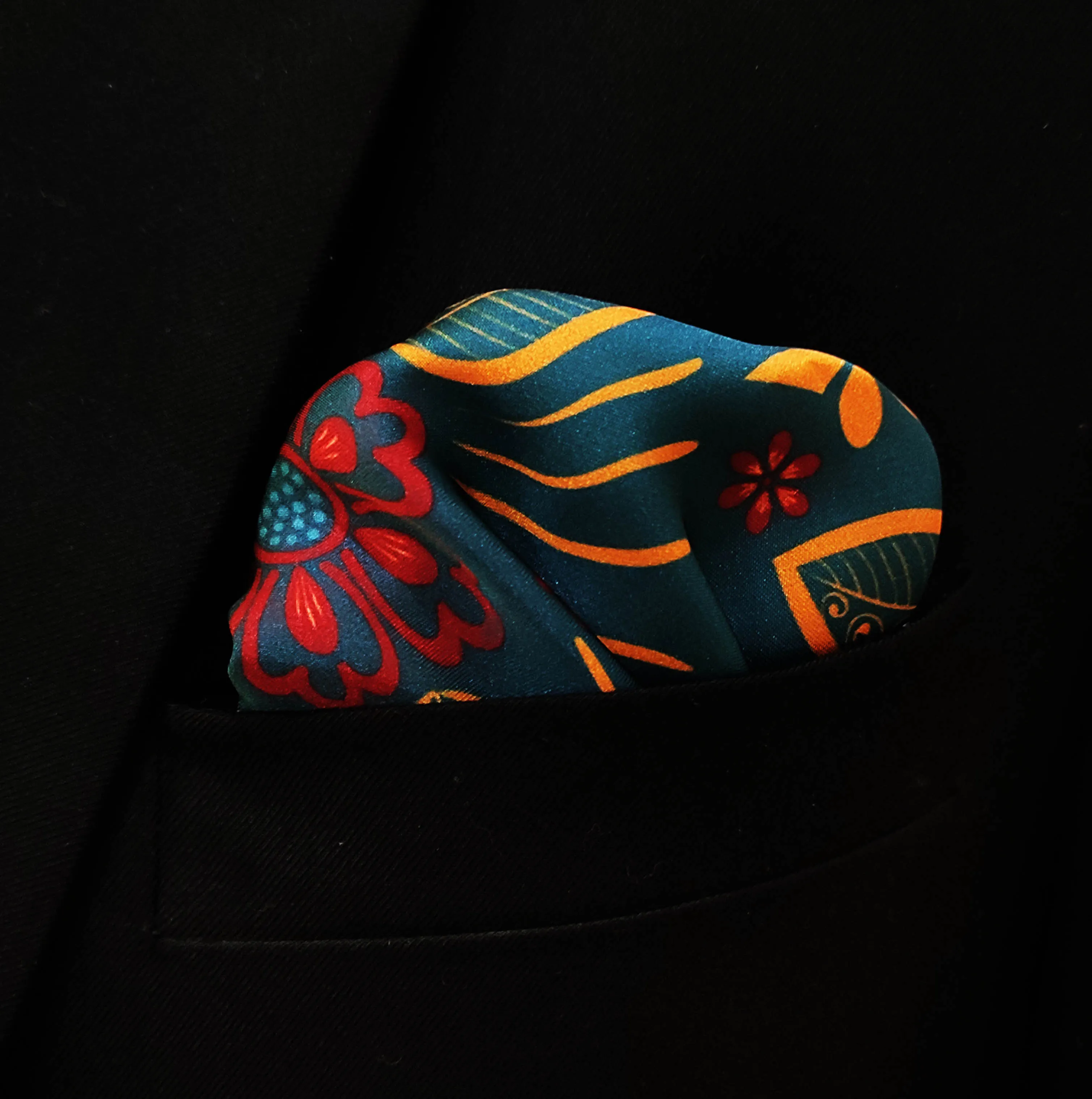 Garden of Eve Silk Pocket Square