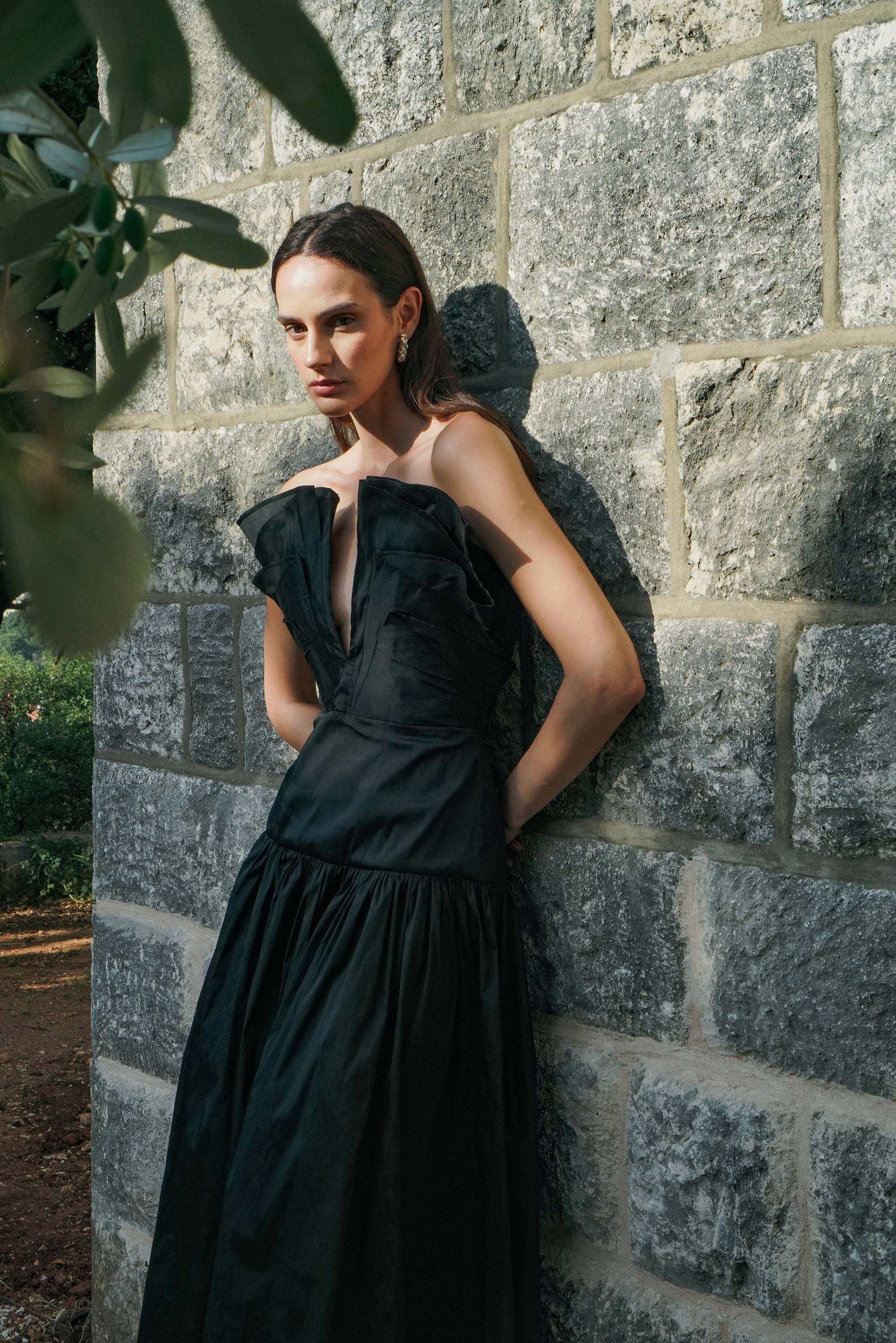 Comfortable Layer simple design Gardenia Dress