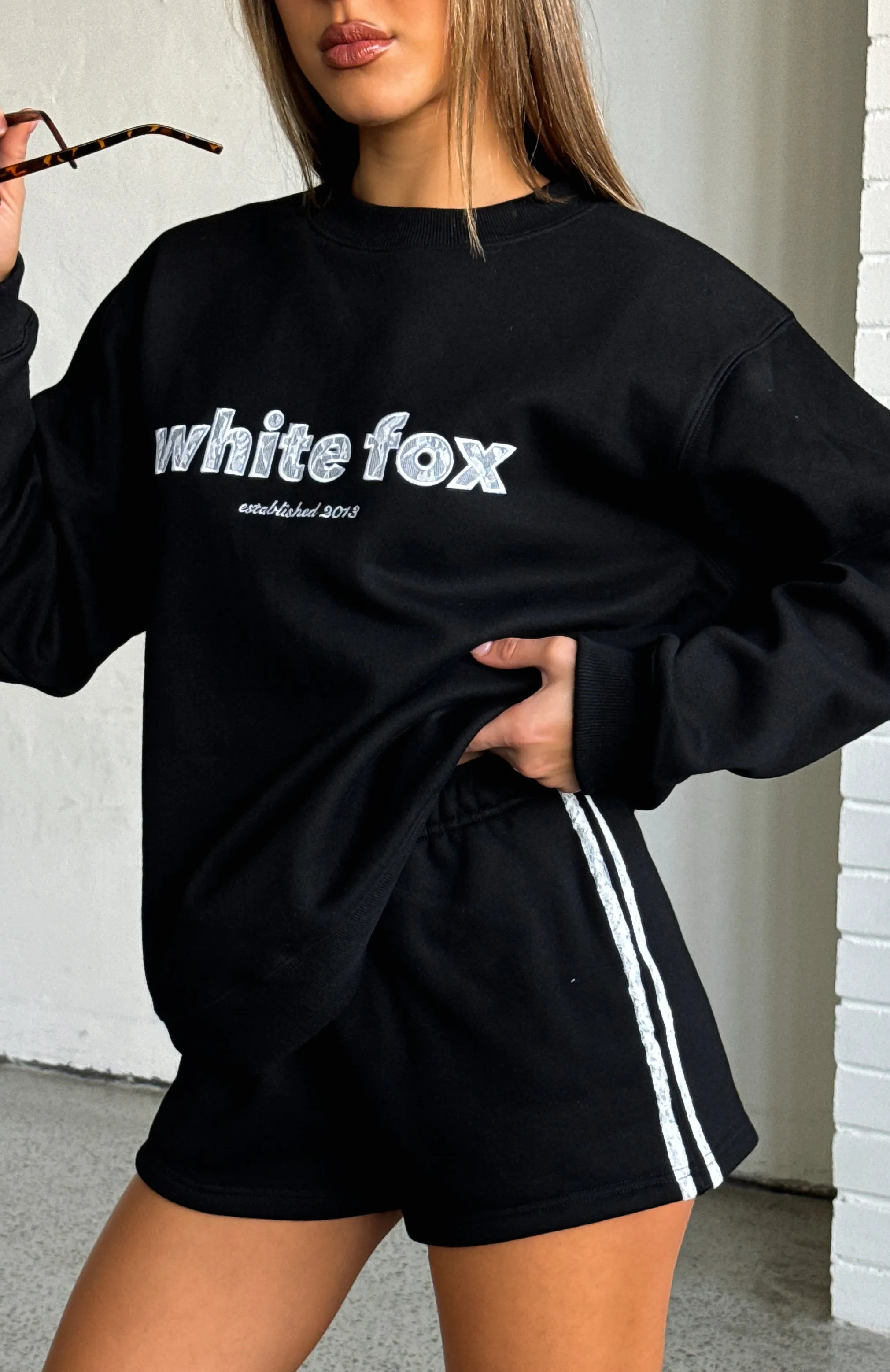 Base Layer Gave You Everything Lounge Shorts Black